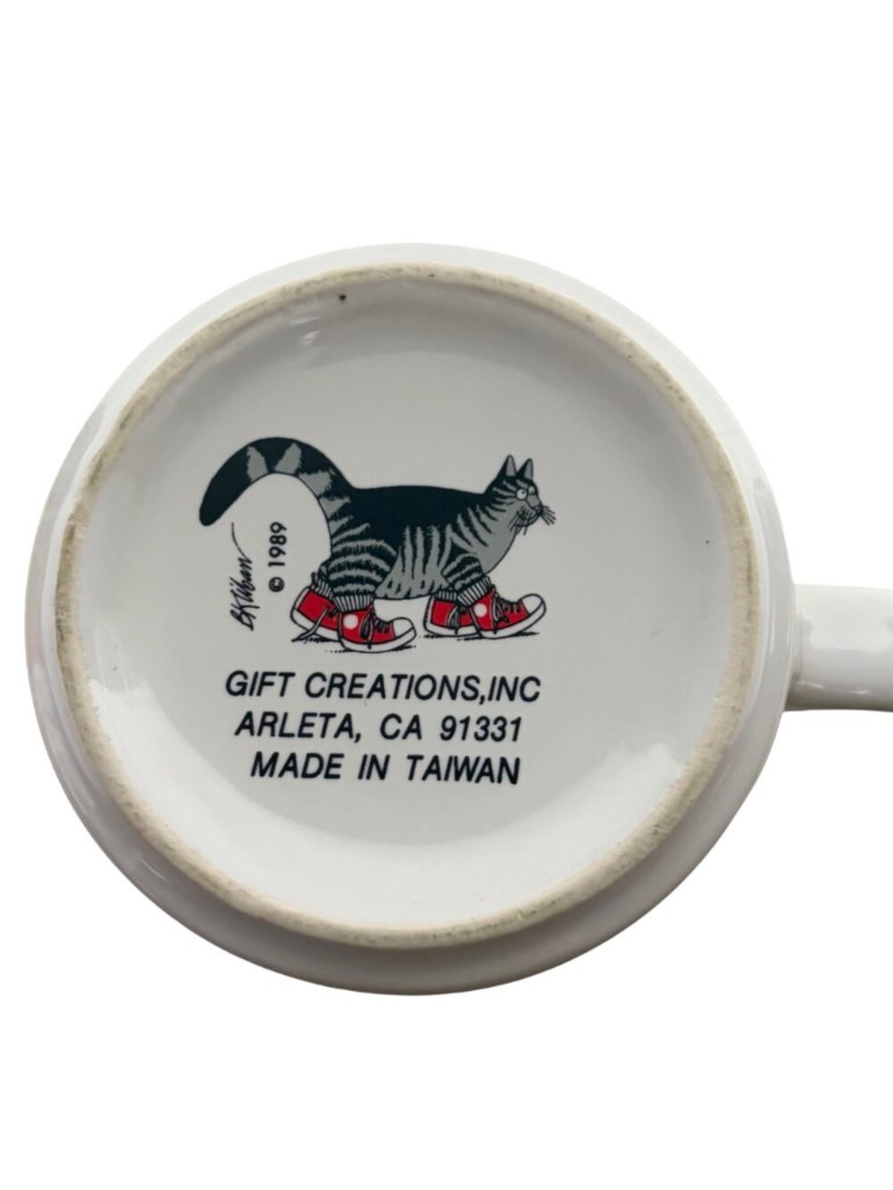 Vintage 1989 B Kliban Cat Mouse Computer Mug Tech Techie Flawed Read - Picture 5 of 11